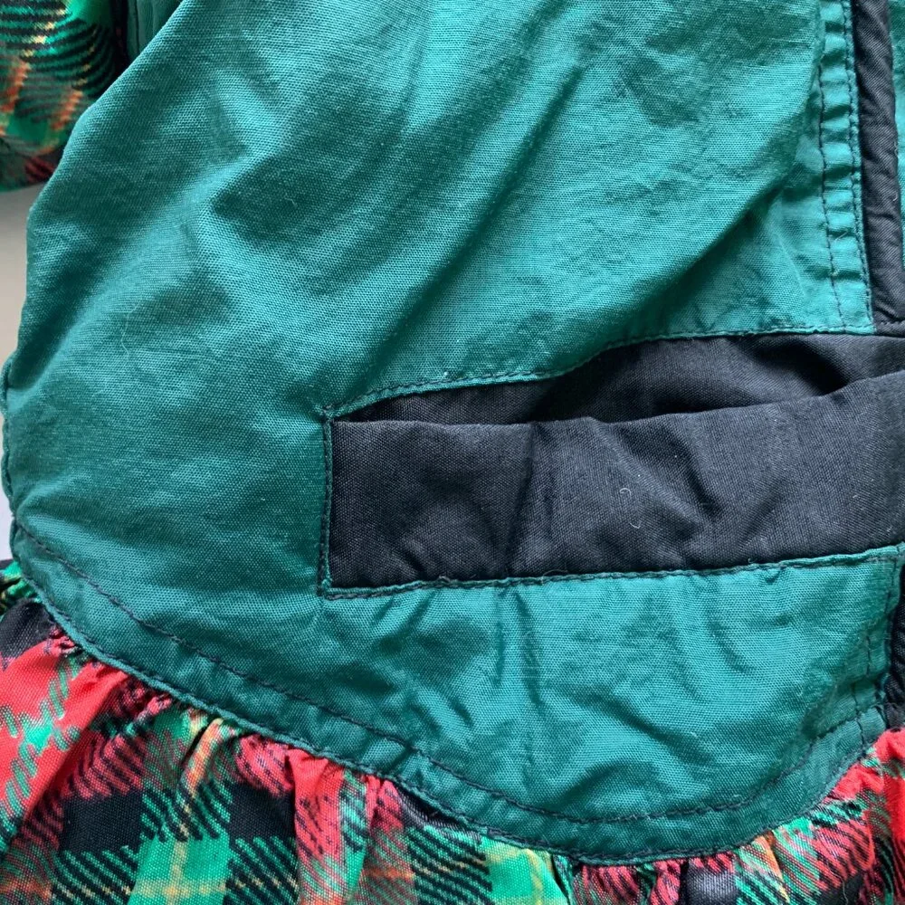 Ski + Fun Vintage Ski Jacket Puffer Insulated Retro sz 6x girls green hooded